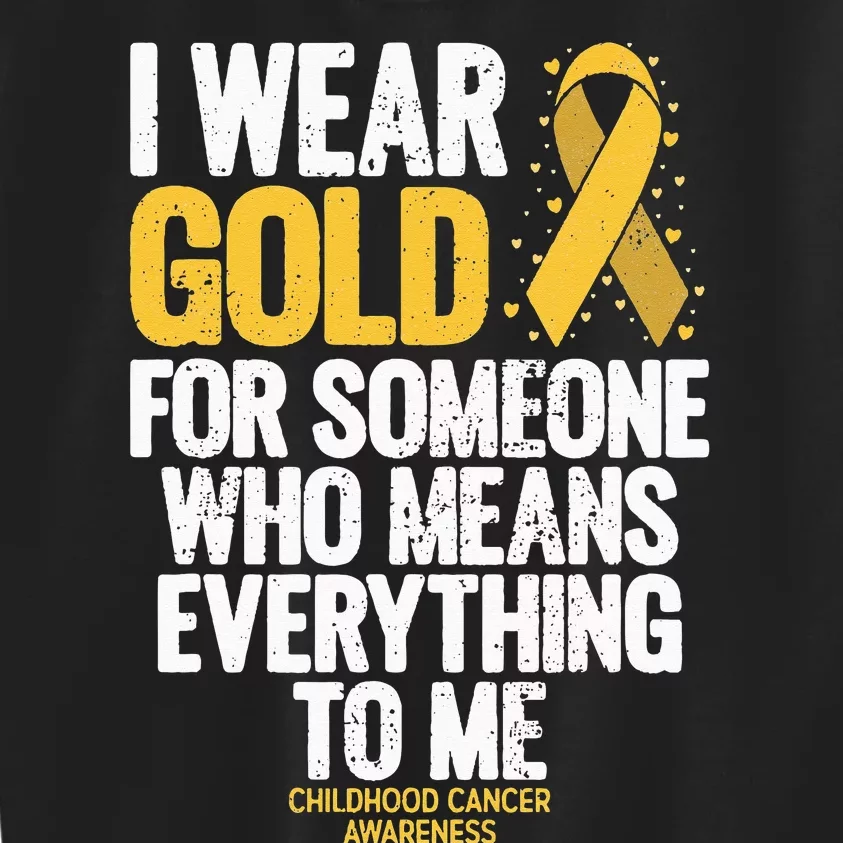 Childhood Cancer For Family Childhood Cancer Awareness Kids Sweatshirt