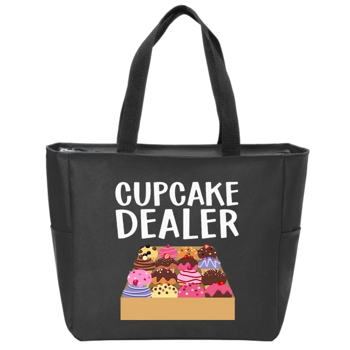 Cool Cupcake For Men Women Baking Cookie Baker Cake Dealer Zip Tote Bag