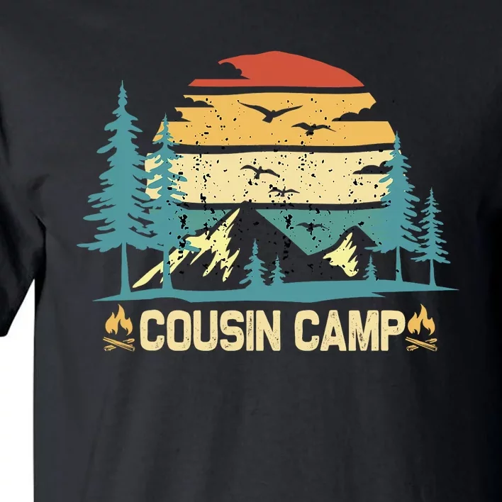 Cousin Camp Friends Summer Family Camping Vacation Tall T-Shirt