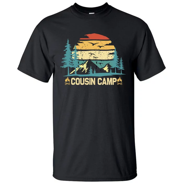 Cousin Camp Friends Summer Family Camping Vacation Tall T-Shirt