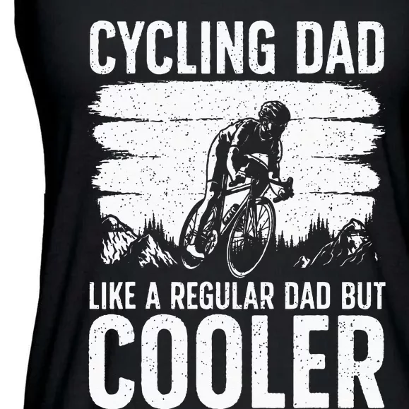 Cool Cycling For Dad Men Bicycling Bikers Bicycle Bike Rider Ladies Essential Flowy Tank