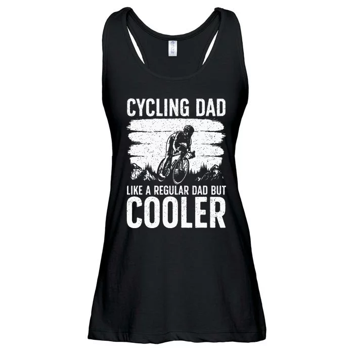 Cool Cycling For Dad Men Bicycling Bikers Bicycle Bike Rider Ladies Essential Flowy Tank