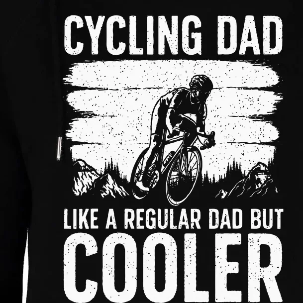 Cool Cycling For Dad Men Bicycling Bikers Bicycle Bike Rider Womens Funnel Neck Pullover Hood