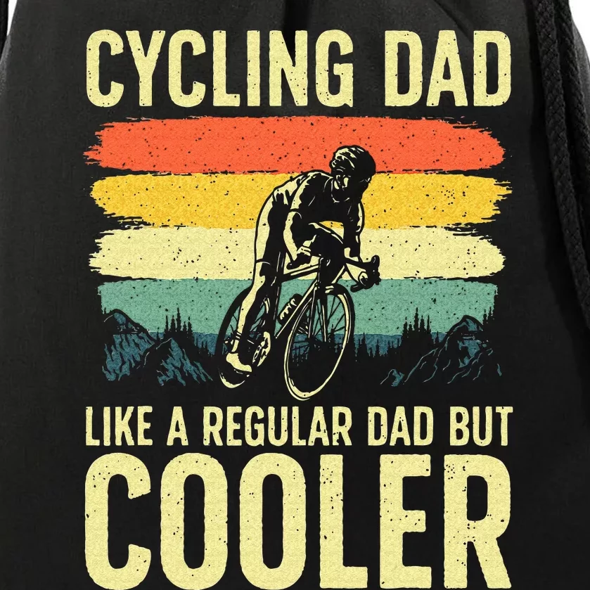 Cool Cycling For Dad Men Bicycling Bikers Bicycle Bike Rider Drawstring Bag