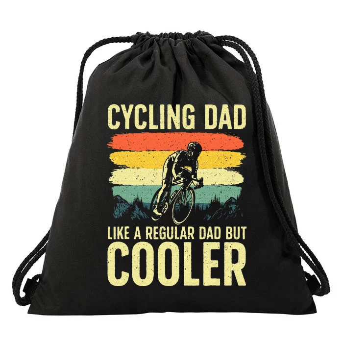 Cool Cycling For Dad Men Bicycling Bikers Bicycle Bike Rider Drawstring Bag