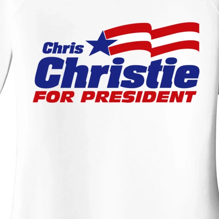 Chris Christie For President 2024 Election Women's Perfect Tri Tunic Long Sleeve Shirt