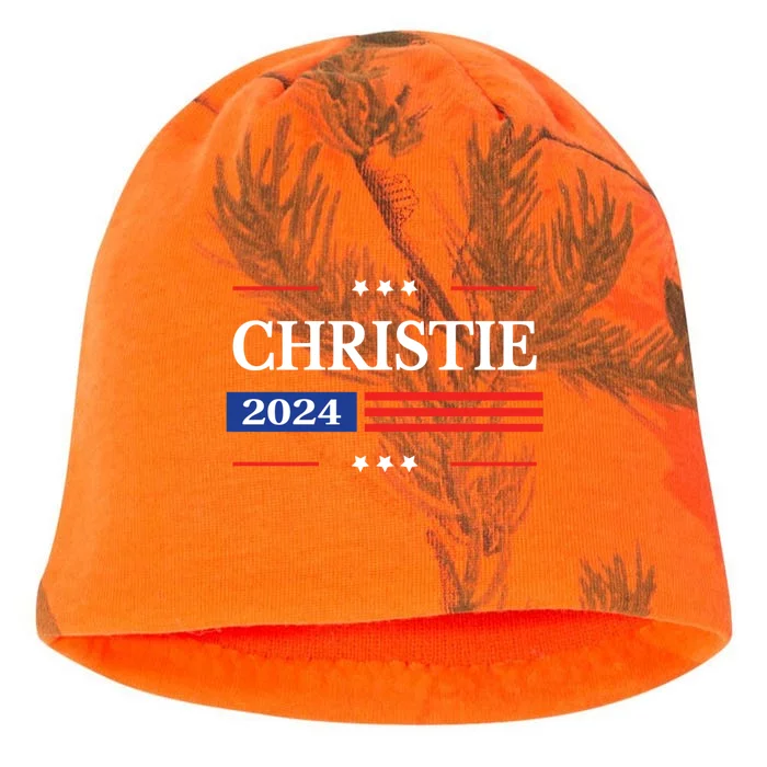 Chris Christie For President 2024 Election Kati - Camo Knit Beanie