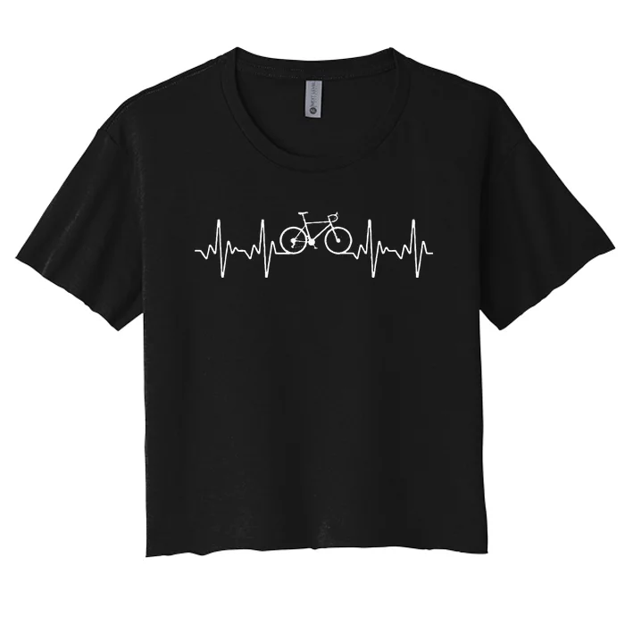 Cool Cycling For Men Women Bicycle Biking Bike Rider Cyclist Women's Crop Top Tee