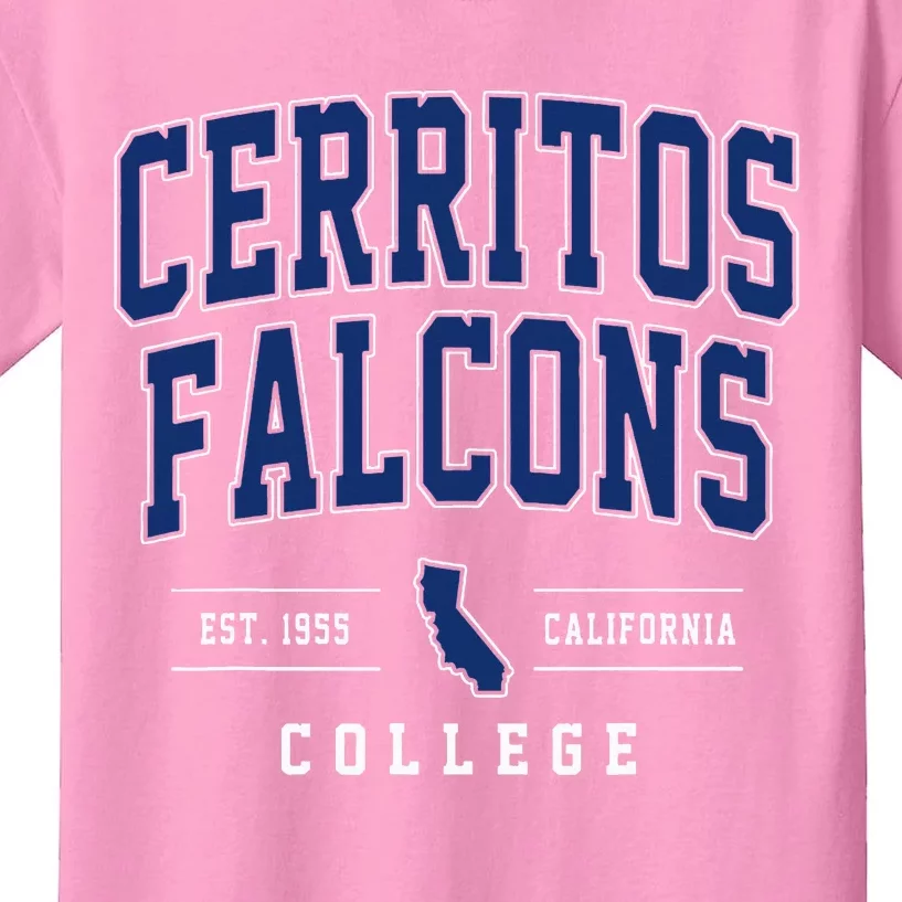 Cerritos College F.A.L.C.O.N.S Arch Kids T-Shirt