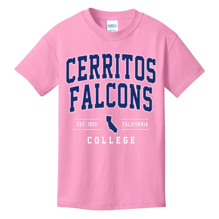 Cerritos College F.A.L.C.O.N.S Arch Kids T-Shirt