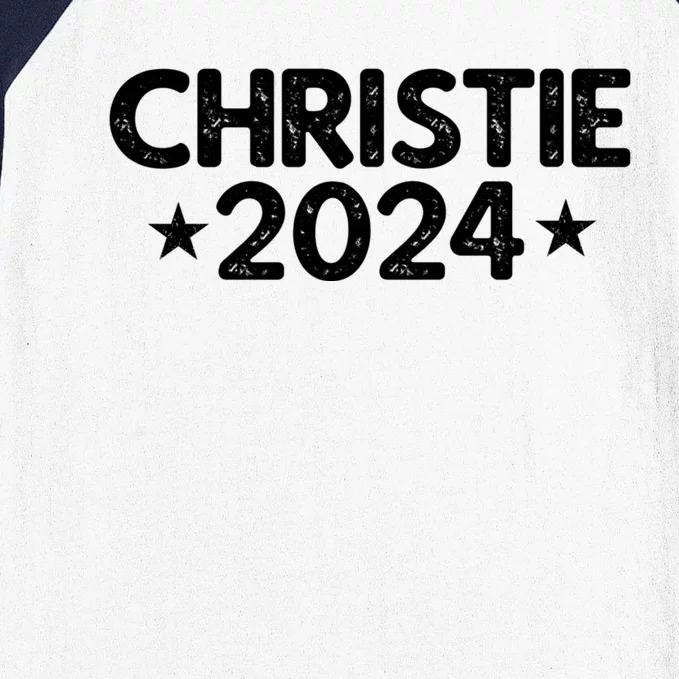 Chris Christie For President 2024 Election Baseball Sleeve Shirt