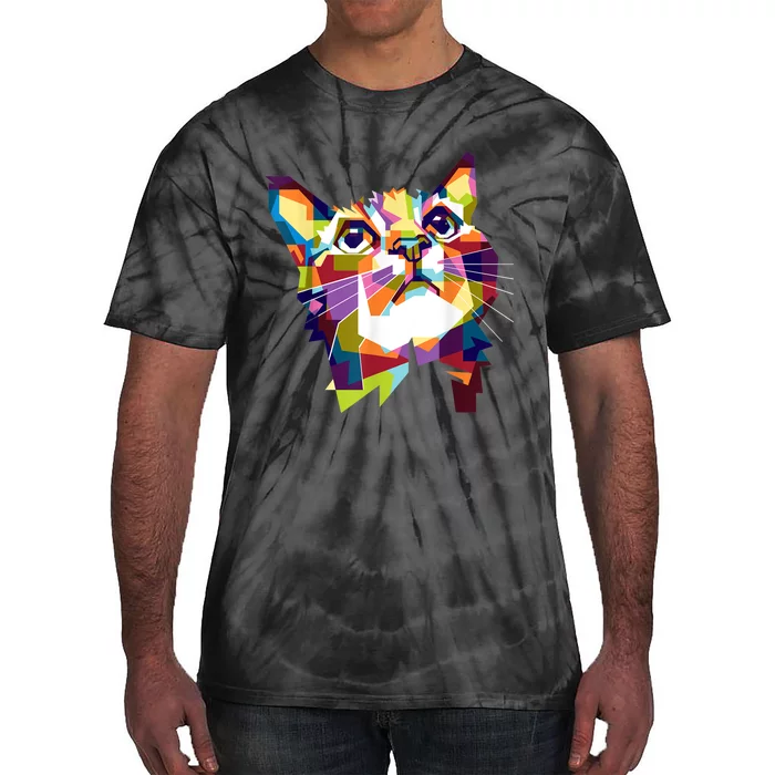 Colorful Cat For Cat Lovers Perfect Gift For S Tie-Dye T-Shirt