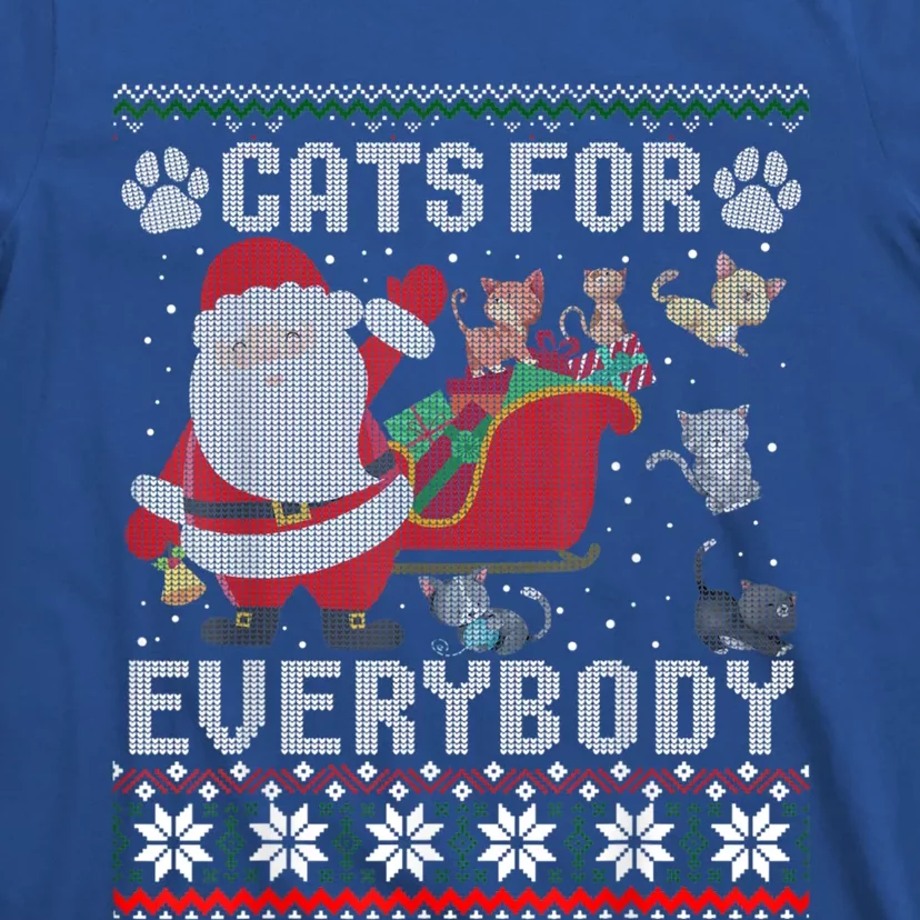 Christmas Cats For Everybody Ugly Sweater Funny Cute Gift T-Shirt