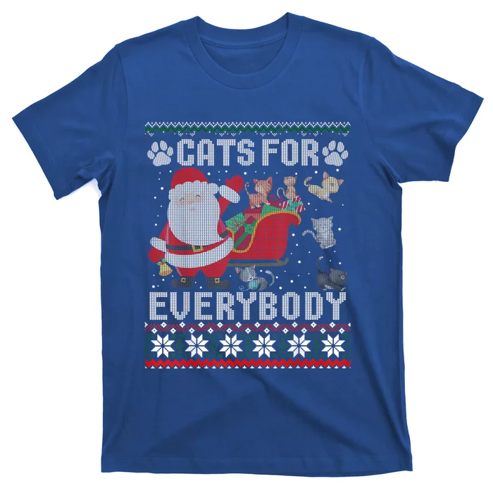 Christmas Cats For Everybody Ugly Sweater Funny Cute Gift T-Shirt