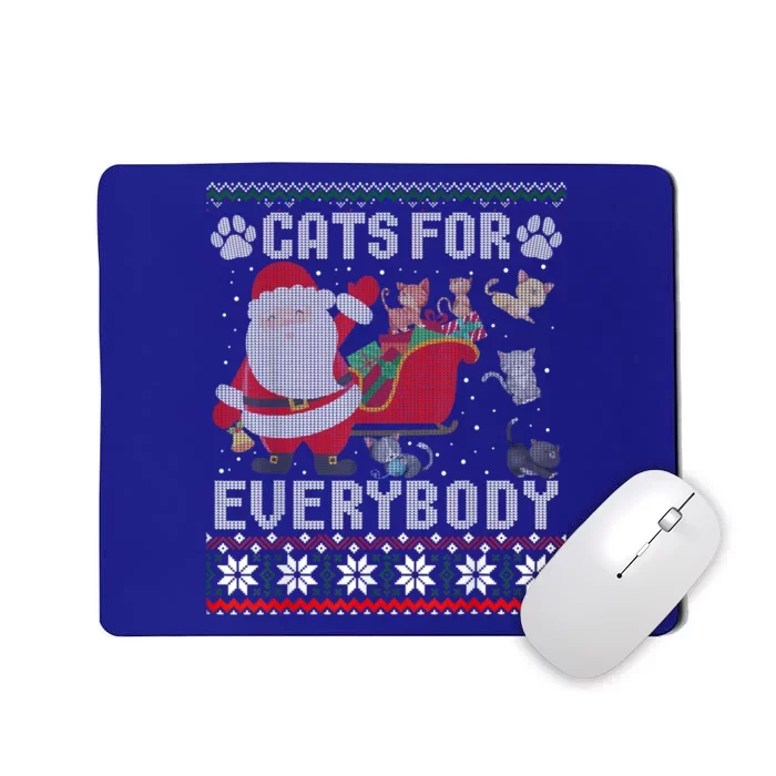 Christmas Cats For Everybody Ugly Sweater Funny Cute Gift Mousepad