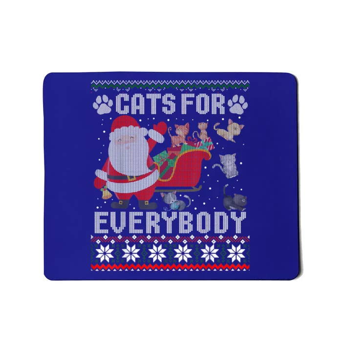 Christmas Cats For Everybody Ugly Sweater Funny Cute Gift Mousepad