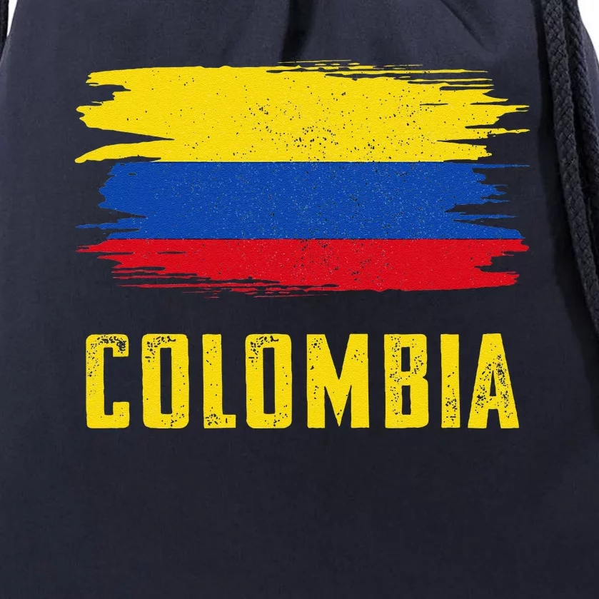 Colombia Columbian Flag Colombia Drawstring Bag