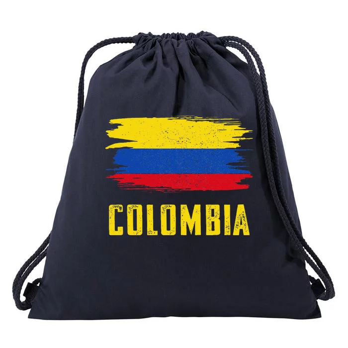 Colombia Columbian Flag Colombia Drawstring Bag