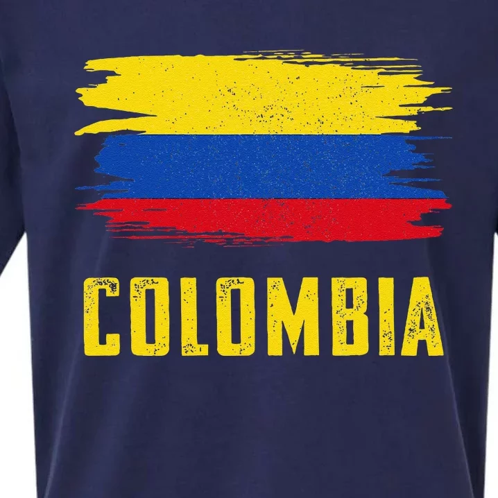 Colombia Columbian Flag Colombia Sueded Cloud Jersey T-Shirt