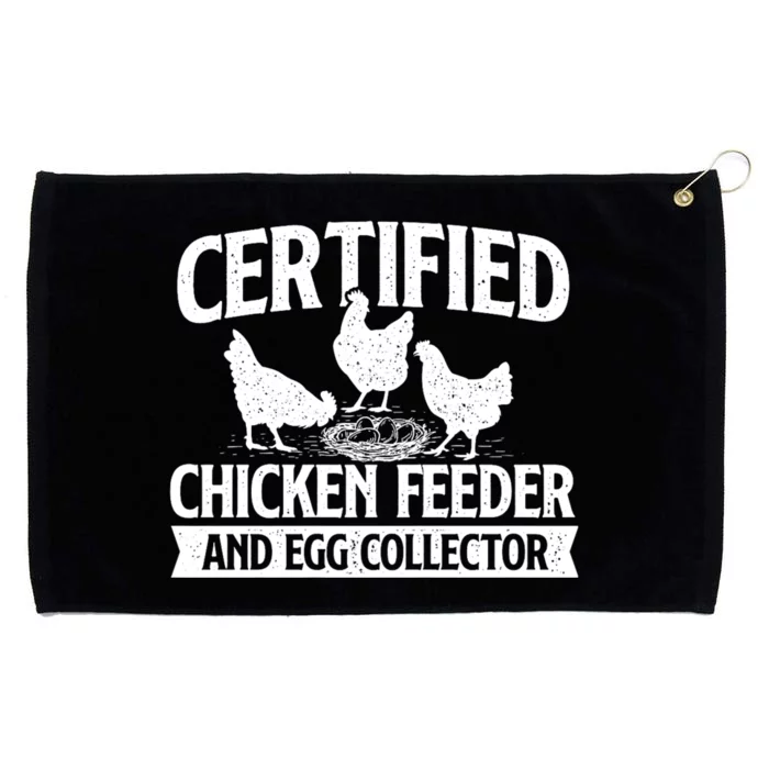 Certified Chicken Feeder And Egg Collector Chicken Farm Grommeted Golf Towel