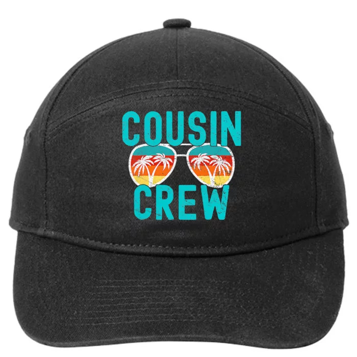 Cousin Crew Family Vacation Summer Vacation Beach Sunglasses 7-Panel Snapback Hat