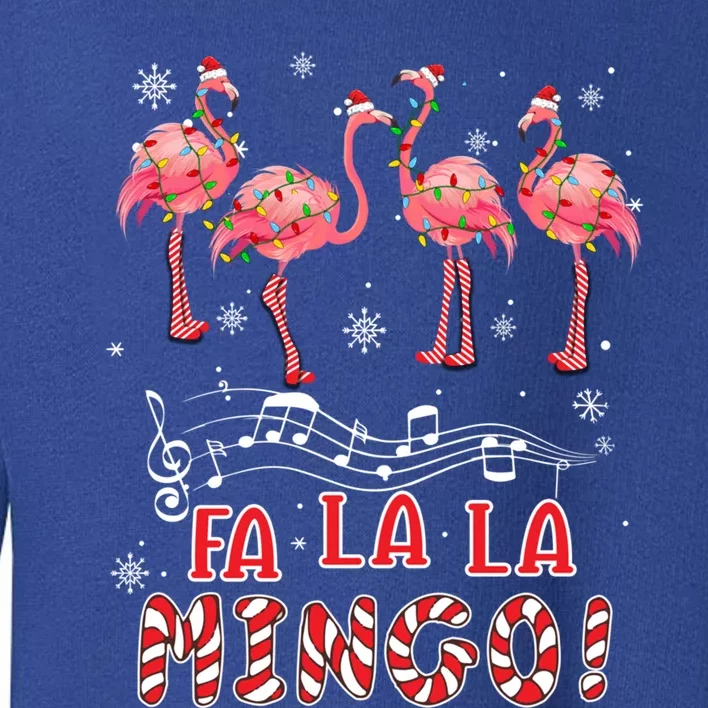 Candy Cane Flamingoes Fa La La Mingo Flamingo Christmas Great Gift Toddler Sweatshirt