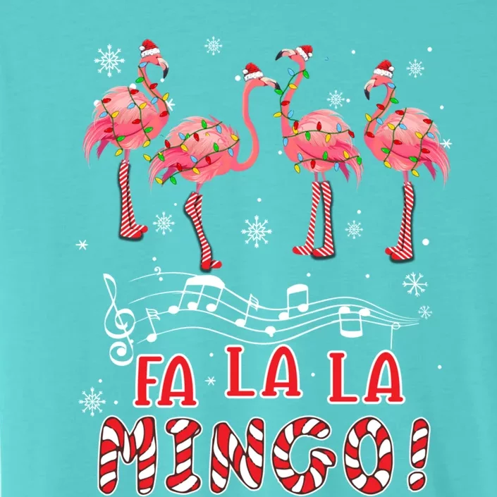 Candy Cane Flamingoes Fa La La Mingo Flamingo Christmas Great Gift ChromaSoft Performance T-Shirt