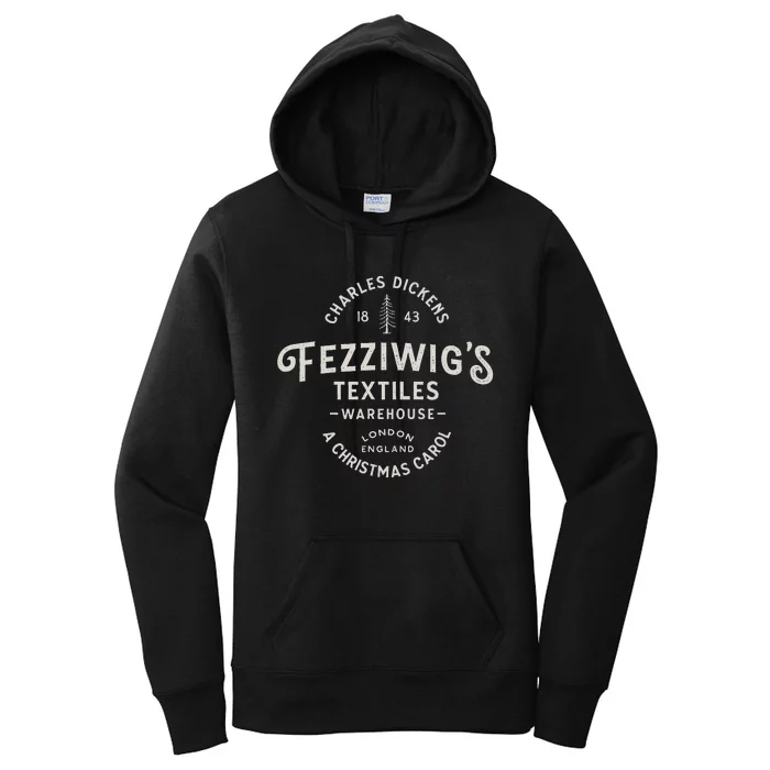 Christmas Carol Fezzigigg's Scrooge & Marley Holiday Women's Pullover Hoodie