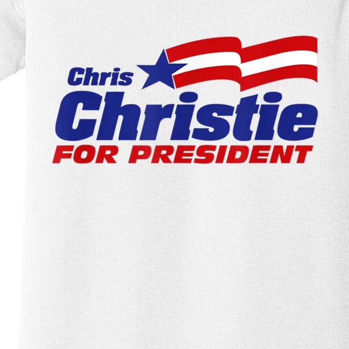 Chris Christie For President 2024 Election Baby Bodysuit