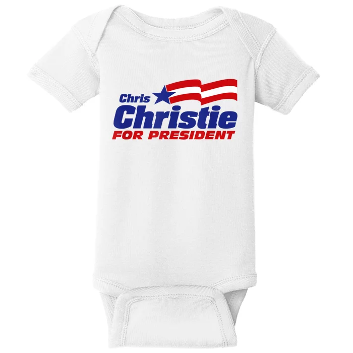 Chris Christie For President 2024 Election Baby Bodysuit