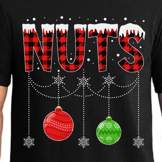 ChestNuts Christmas Funny Matching Couple Outfit Nuts Pajama Set