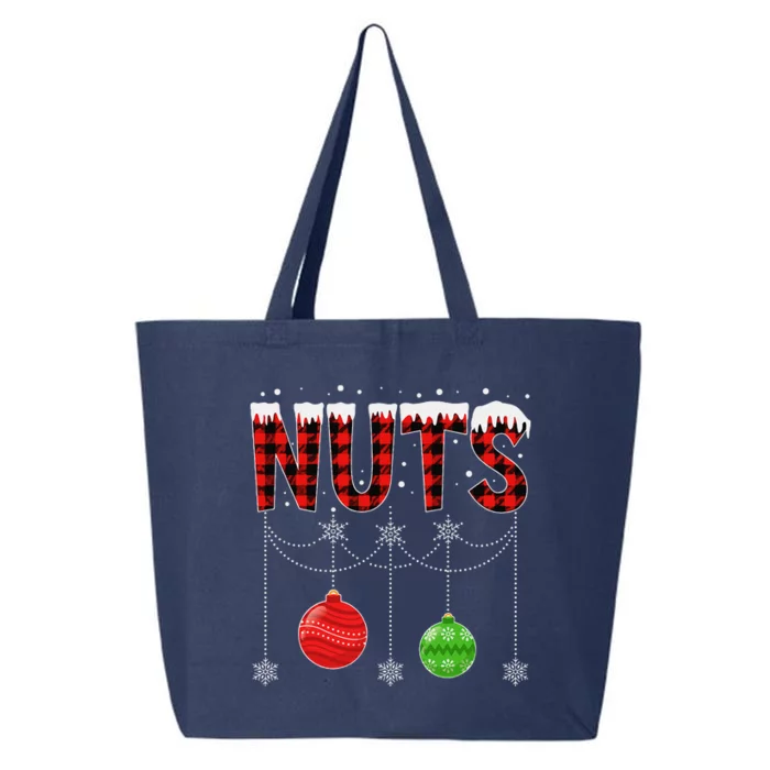 ChestNuts Christmas Funny Matching Couple Outfit Nuts 25L Jumbo Tote