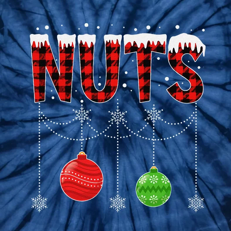 ChestNuts Christmas Funny Matching Couple Outfit Nuts Tie-Dye T-Shirt