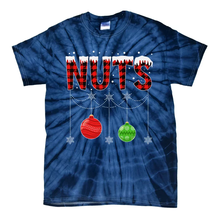 ChestNuts Christmas Funny Matching Couple Outfit Nuts Tie-Dye T-Shirt