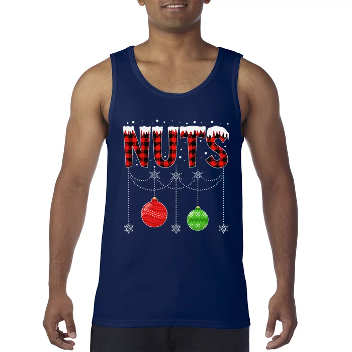 ChestNuts Christmas Funny Matching Couple Outfit Nuts Tank Top