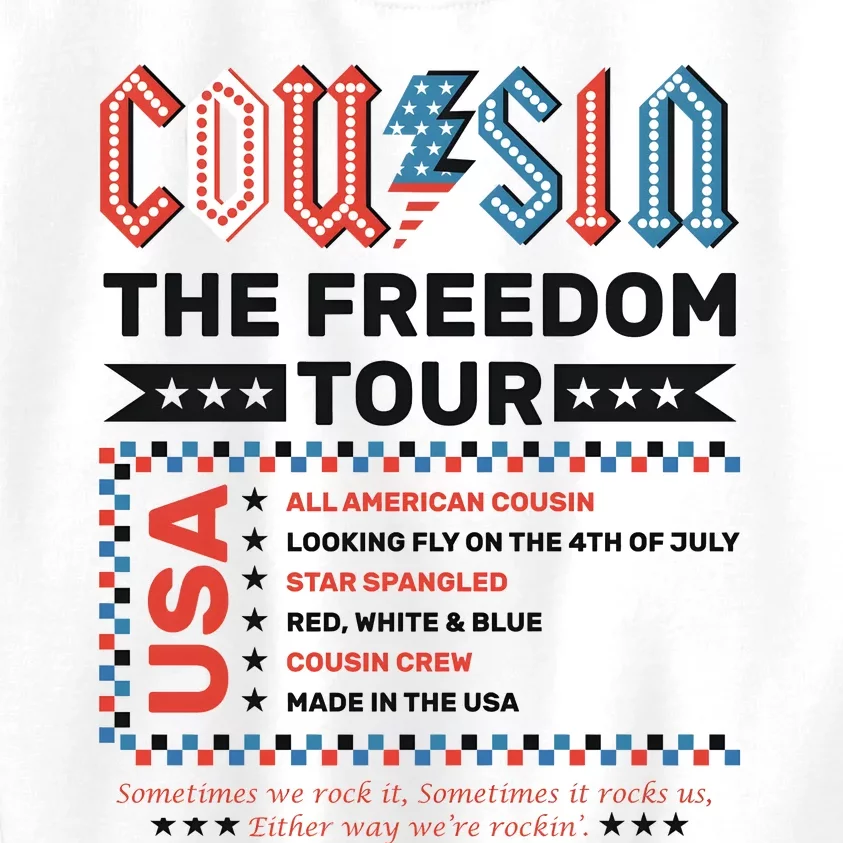 Cousin Crew Freedom 4th Of July Kids Sweatshirt