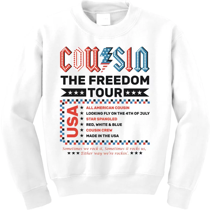 Cousin Crew Freedom 4th Of July Kids Sweatshirt