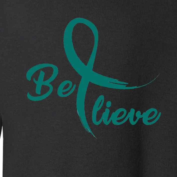 Cervical Cancer Fight Cancer Ribbon Toddler Sweatshirt