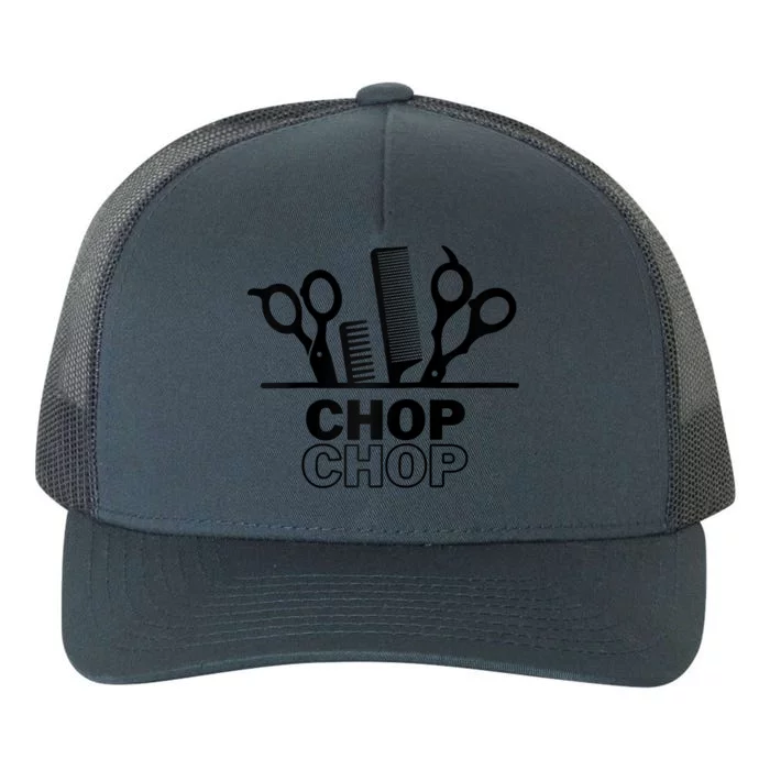 Chop Chop For Barber Hair Stylist Cosmetology Yupoong Adult 5-Panel Trucker Hat