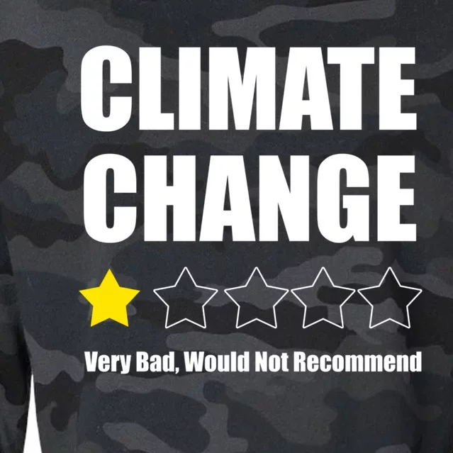 Climate Change Funny Gift Cropped Pullover Crew