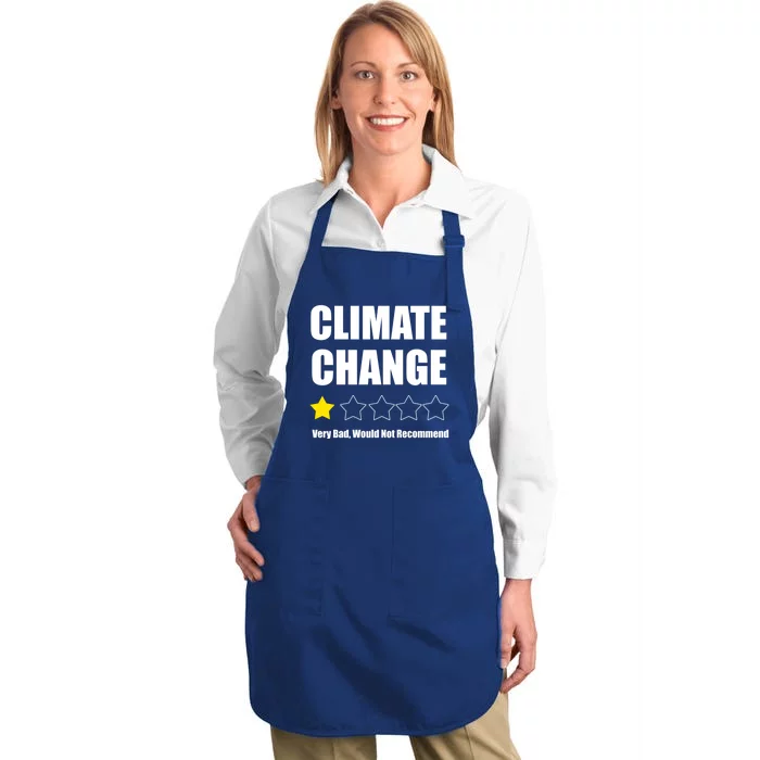 Climate Change Funny Gift Full-Length Apron With Pocket