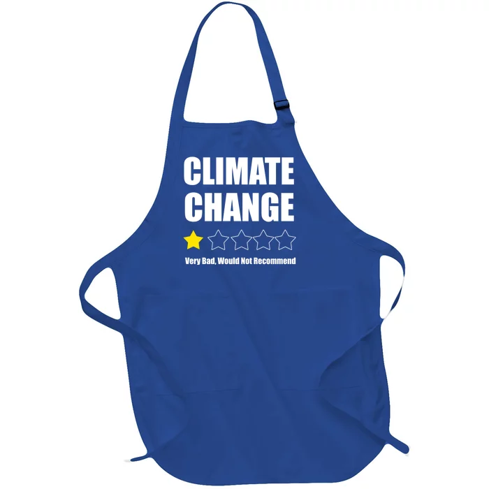 Climate Change Funny Gift Full-Length Apron With Pocket