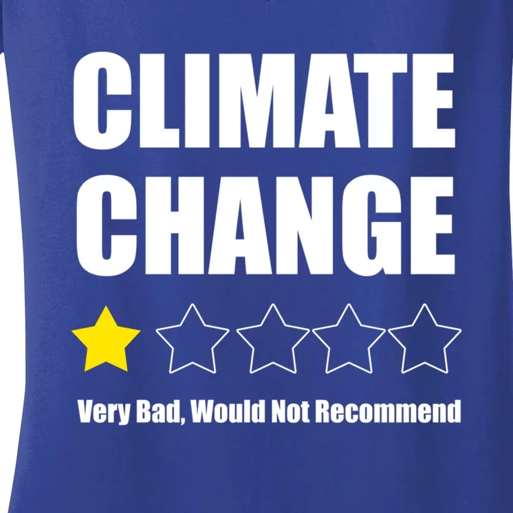 Climate Change Funny Gift Women's V-Neck T-Shirt