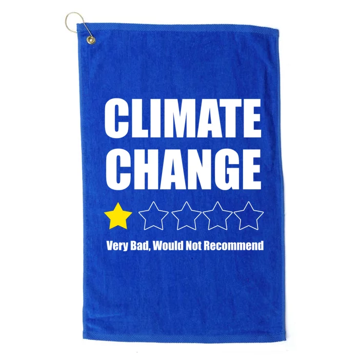 Climate Change Funny Gift Platinum Collection Golf Towel