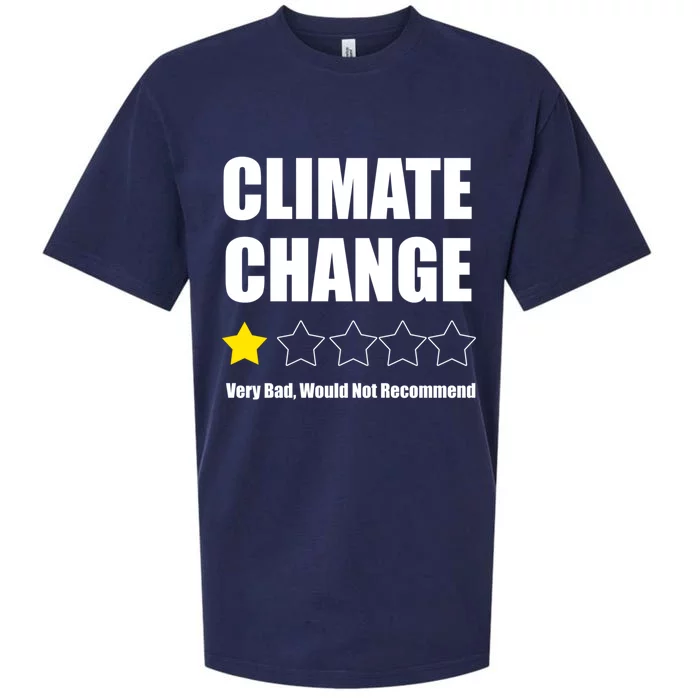 Climate Change Funny Gift Sueded Cloud Jersey T-Shirt