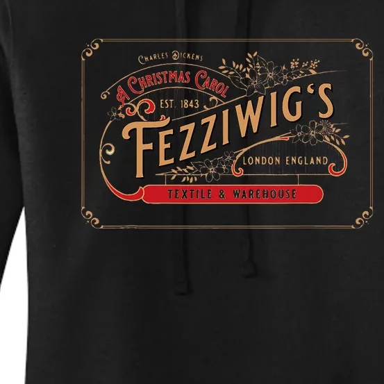 Christmas Carol FezzigiggS Scrooge & Marley Holiday Women's Pullover Hoodie