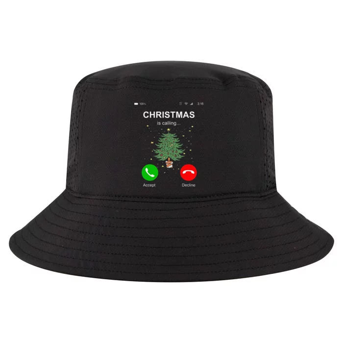 Christmas Calling  Funny Xmas Phone Christian Church Cool Comfort Performance Bucket Hat