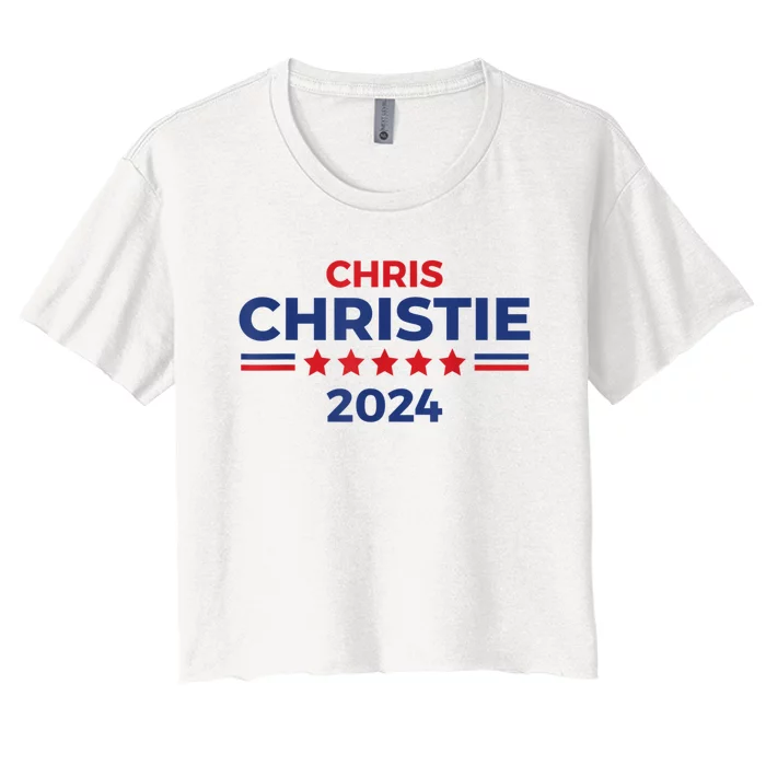 Chris Christie For President 2024 Election Women's Crop Top Tee