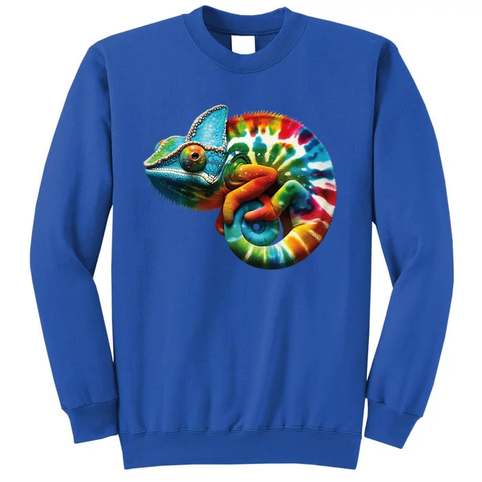 Comma Chameleon Funny Chameleon Lover 80S Lizard Comma La Gift Tall Sweatshirt