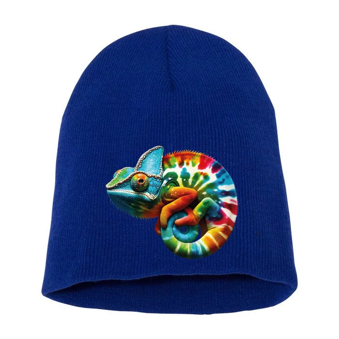 Comma Chameleon Funny Chameleon Lover 80S Lizard Comma La Gift Short Acrylic Beanie